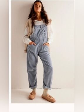 We The Free Ziggy Corduroy Overall Dungarees Romper Oversized Size S
